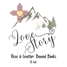Load image into Gallery viewer, "Love Story" - Rose & Leather Bound Books