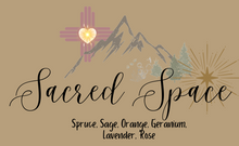 Load image into Gallery viewer, "Sacred Space" Aromatherapy & Moon Water Mist- Spruce, Sage, Orange, Geranium, Lavender, Rose